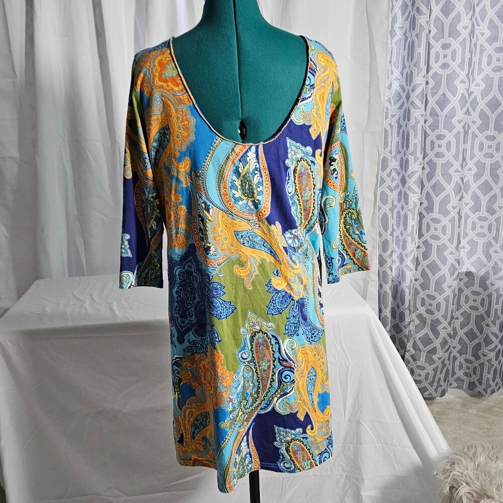 Joyous & Free Beaded Boho Dress – Size XL - Picture 7 of 11